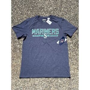 NWT Seattle Mariners Small blue t shirt CSA genuine Baseball Merchandise MLB